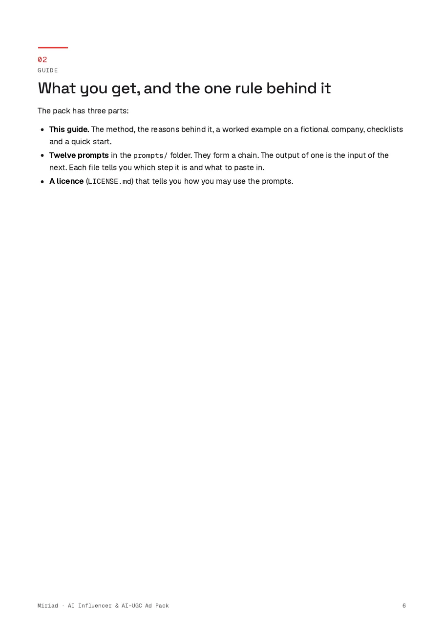 AI Influencer & AI-UGC Ad Pack, page 6