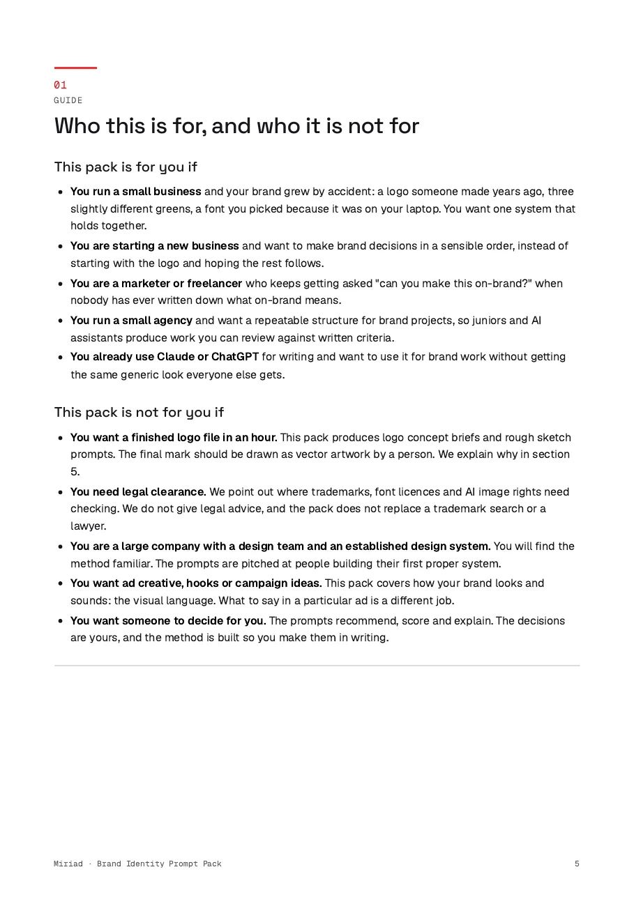 Brand Identity Prompt Pack, page 5