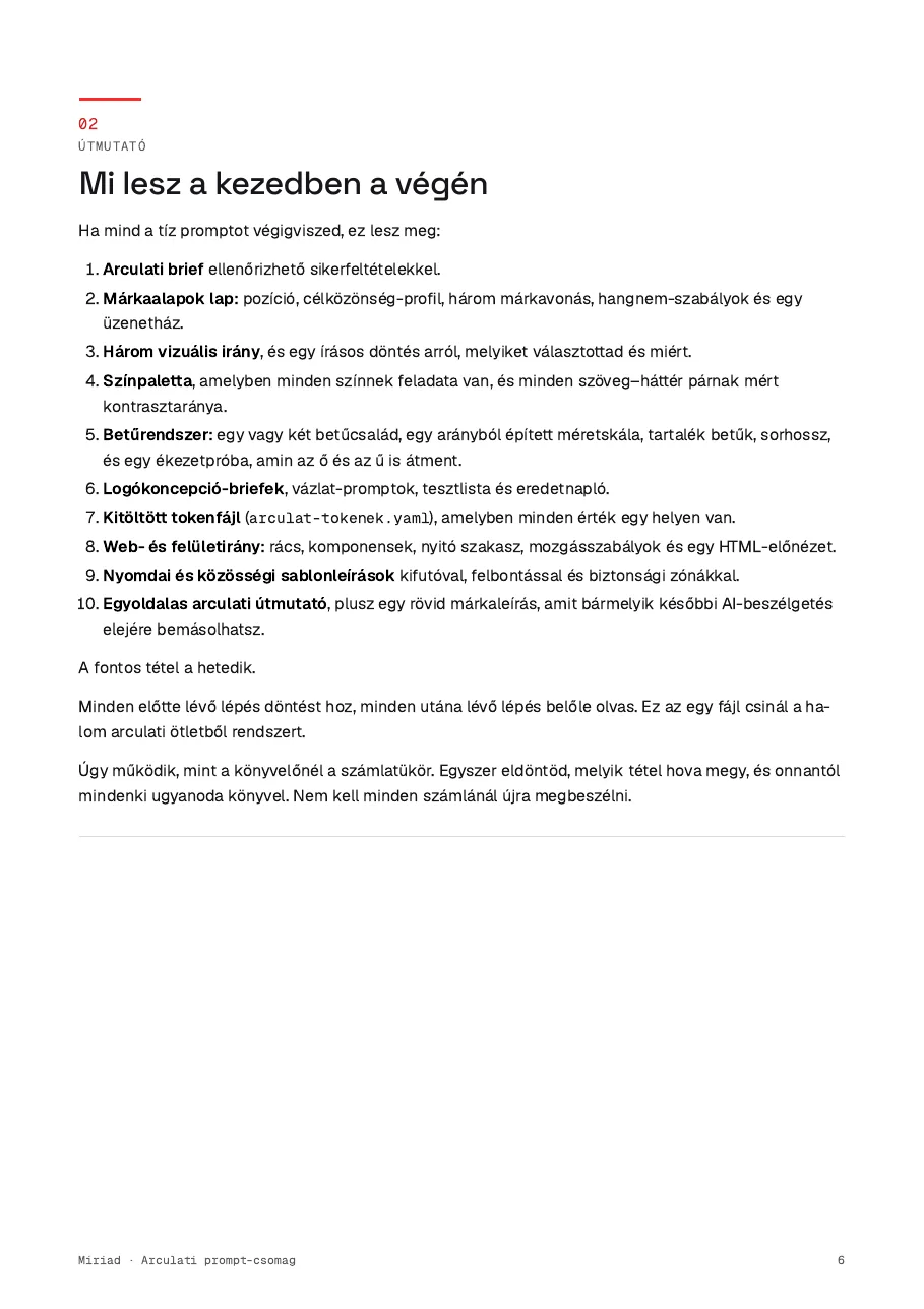 Arculati prompt-csomag, 6. oldal